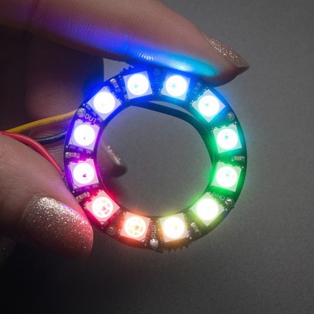 RGB LED Ring 12 Bit WS2812 5050 RGB LED mit integriertem Treiber Fit