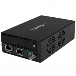 10 Gigabit Ethernet Copper-to-Fiber Media Converter - Open SFP+ - Managed