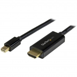 Cable Conversor Mini DisplayPort a HDMI de 2m - Color Negro - Ultra HD 4K