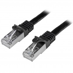 Cable de 1m de Red Cat6 Ethernet Gigabit Blindado SFTP - Negro