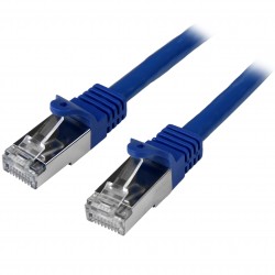 Cable de 1m de Red Cat6 Ethernet Gigabit Blindado SFTP - Azul