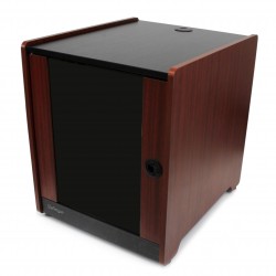12U Rack Enclosure Server Cabinet - 20.6 in. Deep - Wood Finish - Flat Pack