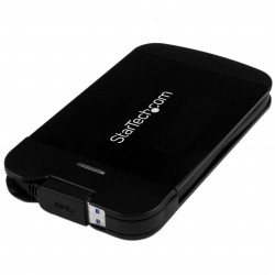 Caja USB 3.0 UASP de Aluminio con Cable Integrado para Disco Duro de 2,5" SSD HDD SATA III