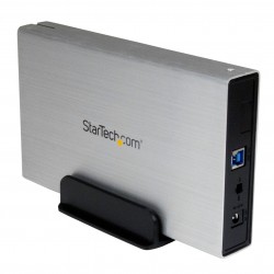Caja Carcasa de Aluminio USB 3.0 de Disco Duro HDD SATA 3 III de 3,5 Pulgadas Externo UASP - Plateado