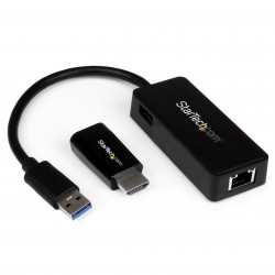 Juego de Adaptadores HDMI a VGA y Ethernet Gigabit para Samsung Chromebook 2 y 3 – Kit de Accesorios