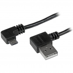Cable de 1m Micro USB con conector acodado a la derecha