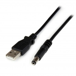 Cable adaptador de 2m USB A macho a conector tipo barril N