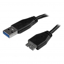 Cable de 3m USB 3.0 Delgado - A Macho a Micro B Macho