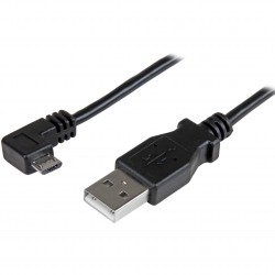 Cable de 2m Micro USB con conector acodado a la derecha - Cable de Carga y Sincronización