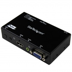 Switch Conversor 2x1 VGA + HDMI a HDMI con Conmutado Prioritario y Automático - Selector 1080p