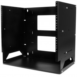 Wall-Mount Server Rack with Built-in Shelf - Solid Steel - 8U