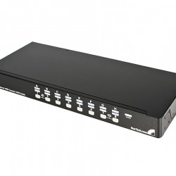 16 Port 1U Rackmount USB PS/2 KVM Switch with OSD