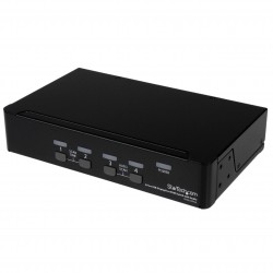 4 Port USB DisplayPort KVM Switch with Audio
