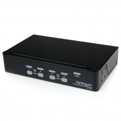 Conmutador Switch Profesional KVM 4 Puertos Vídeo VGA - USB - Hasta 1920x1440
