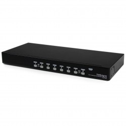 Conmutador Switch KVM 8 Puertos de Vídeo VGA HD15 USB 2.0 USB A - 1U Rack Estante