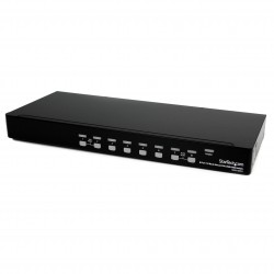 Conmutador Switch KVM 8 Puertos de Vídeo DVI USB 2.0 USB B - 1U Rack Estante