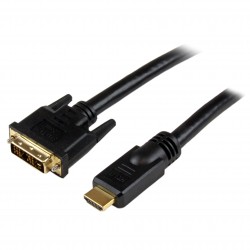 Cable HDMI a DVI 10m - DVI-D Macho - HDMI Macho - Adaptador - Negro