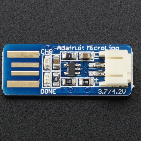 Adafruit Micro Lipo - USB LiIon/LiPoly charger - v1