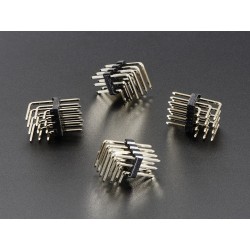 3x4 Right Angle Male Header - 4 pack